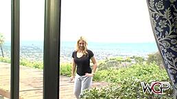 Juicy booty blonde babe gets intense action.