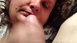 Stacy sucked your cock and got fucked missionary with cum on face