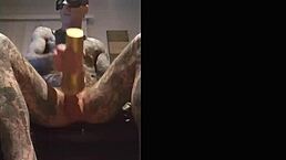 Does Jack Hot use Fleshlight for masturbation until cum?