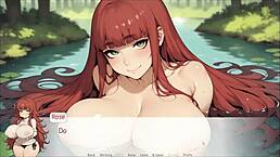 hey, i love making my master cum between my huge breasts in this hentai game!