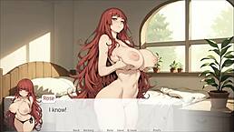 hey, i love making my master cum between my huge breasts in this hentai game!