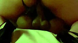 hot wife gets shared in doggystyle position, bent over for intense action.