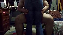 Hot brunette's big ass gets creampied