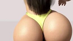 Huge Ass White Teen 18+ Shaking Big Ass