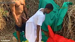 prophetess bends over for wet doggystyle in ripped clothes