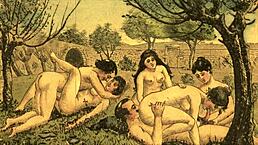 vintage comic drawings