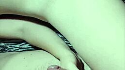 Sexy couple engages in mutual masturbation.