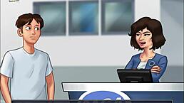 Playing summertime saga 74 with erotic anime elements