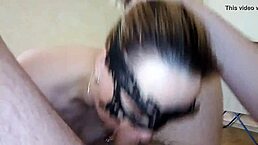 amateur slut gives emotional blowjob in homemade video