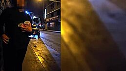 Petite babe creampied by stranger in store