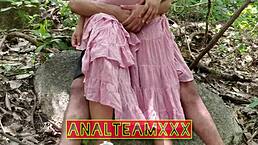 teen 18+ takes monster cock in public outdoor anal adventure