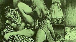 Vintage Erotic Illustration Captures Classic Japanese Anime Style