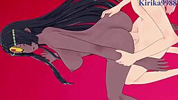 miyamoto musashi and scheherazade get creampied in intense hentai sex