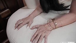 brunette milf asks, 'can you fuck me with that big black cock?'