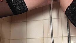 Milf's Big Clit Shines in Wild Public Pissing