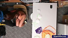 hey babe, watch shoplifter davina davis get boned hard by the office officer