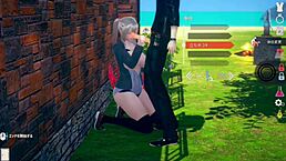 Hey, check out this positive AI girl with big tits in a 3D hentai game