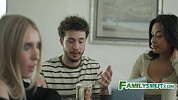 Stepmom Assists in Recording Porno with My Girlfriend POV