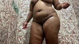 Sexy Girl Shakes Her Ass In The Shower