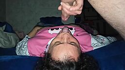 Mature milf loves sucking cock for son's friend 😘