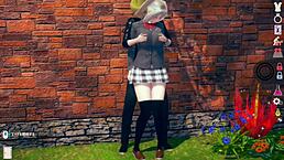 Hey, check out this positive AI girl with big tits in a 3D hentai game