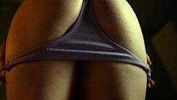 被女友晃奶分散注意力，中出她小穴 Oops