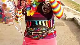 Tandooridick69 Rocks Thong in Upskirt Action