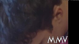 party beauty gets her muff licked and fucked hard, receiving a facial cumshot on her big tits at the hardcore event.