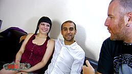 Young Spanish amateur says, This is my first porn video, ready for blowjob