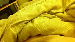 Long Thin Cock Wanking In Bedroom Leads To Cumshot