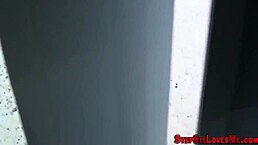 Stepsister receives cum in mouth