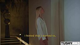 wow, tushy model crushes on manager, uses butt plug for anal attention!