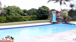 the pool boy fucked me hard and left me covered in cum