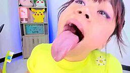 Hey Lila Jordan, why are you brushing teeth with such a huge tongue?