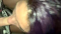 Puerto Rican sucks big white cock in public and gets caught on camera