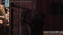 brunette teen 18+ gets rough fuck and outdoor dp