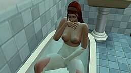 hey, watch this sexy redhead girl finger her horny pussy, it's so hot