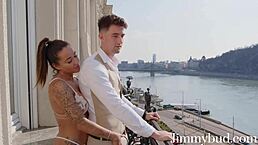 Catia Soares Enjoys Being An Exhibitionist And Performs Oral On The Balcony