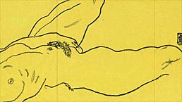 Vintage Erotic Art in Retro Cartoon Style