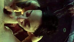 Sucking my man's big cock in the hot tub 😏