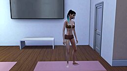 Friends Having Fun In Yoga The Sims 4 3D