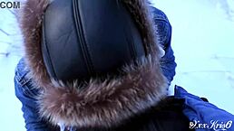 i watch sexy slut give pov blowjob outside. cum in mouth and creampie deepthroat