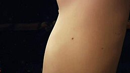 Subgirl Tied and Spread for Intense Bondage Massage!