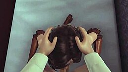 witcher sex with yennefer in 3d porno game. big tits and ass