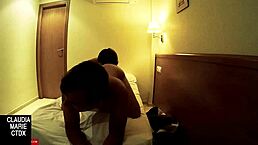 let's play the cock sucking game with my chubby partner, sucking and fucking until cumshot