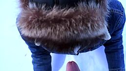 i watch sexy slut give pov blowjob outside. cum in mouth and creampie deepthroat