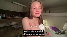 cute horny stepdaughter gets blowjob sex and creampie cum