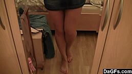 Dagfs - Young 18+ Blonde Masturbates In Front Her Mirror