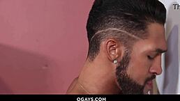 Watch Luka and Marco in gay gloryhole interracial scene? Deepthroat and monster cock action with brunette.