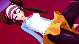 mei rosa craves wild sex training on bed in adult version